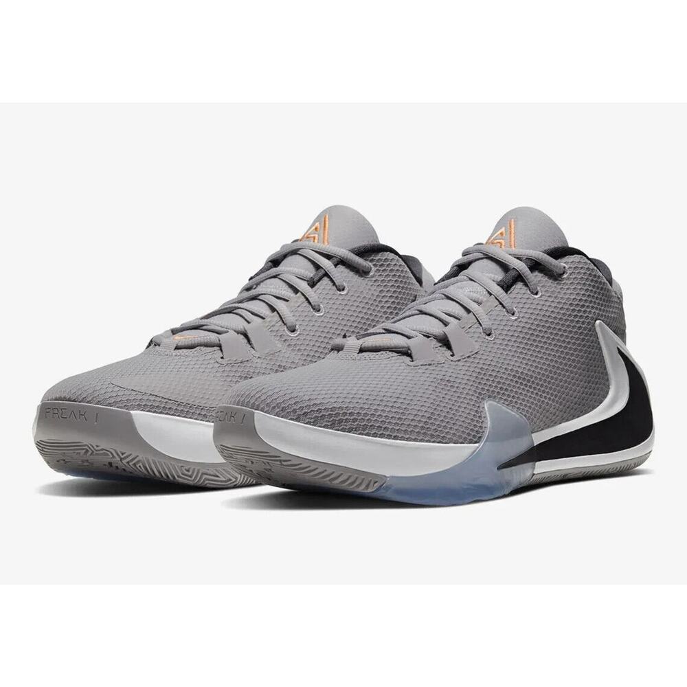 NIKE ZOOM FREAK 1 BASKETBALL SHOES Grey/Oil Grey/Cool Grey Men 8.5 WMNS 10